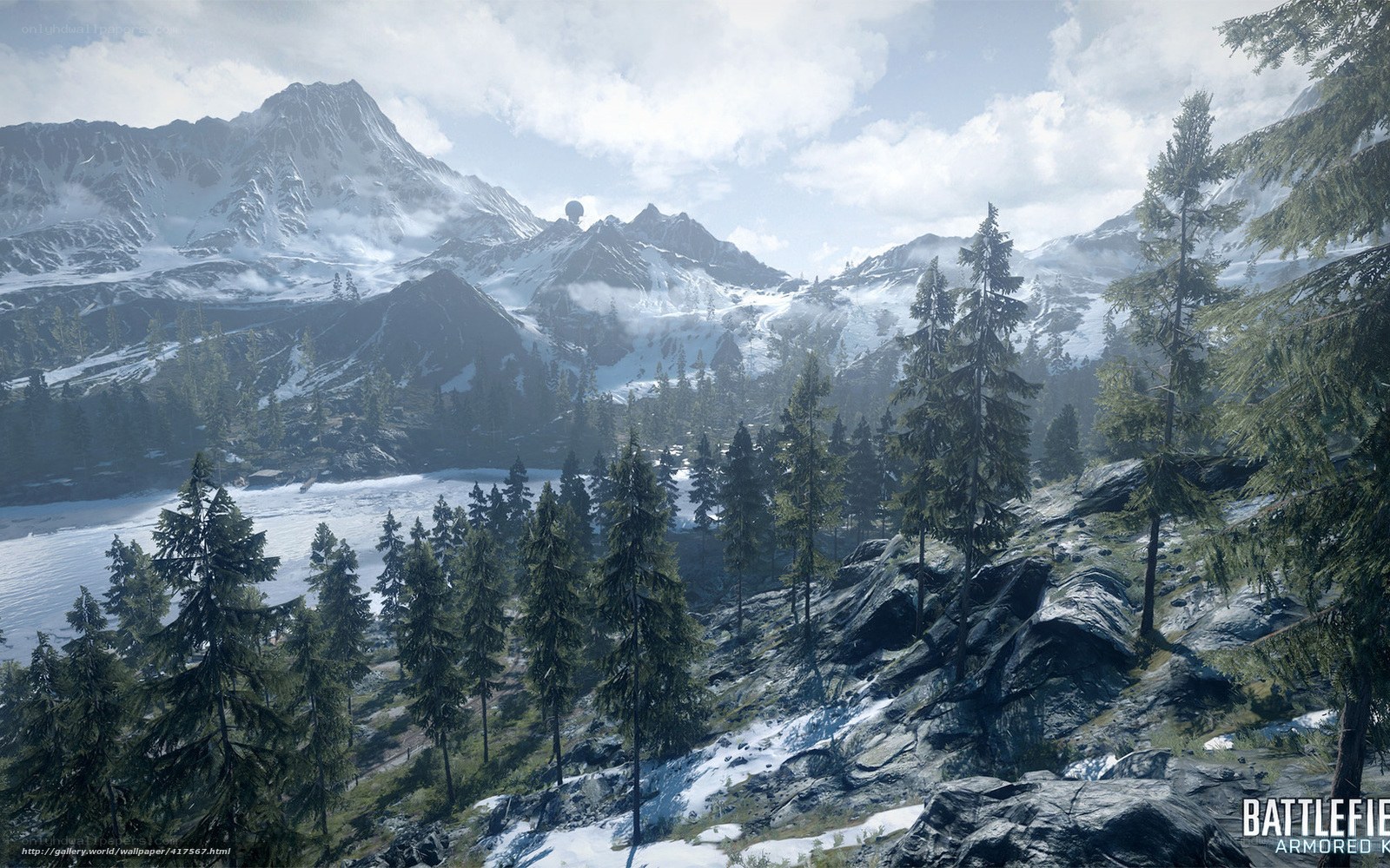 snowy mountain landscape