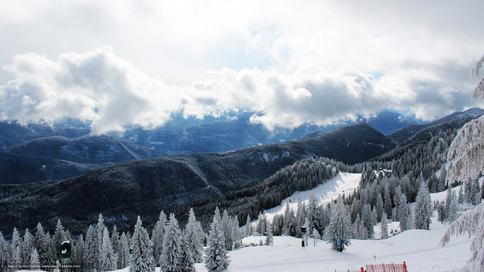 snowy mountain landscape