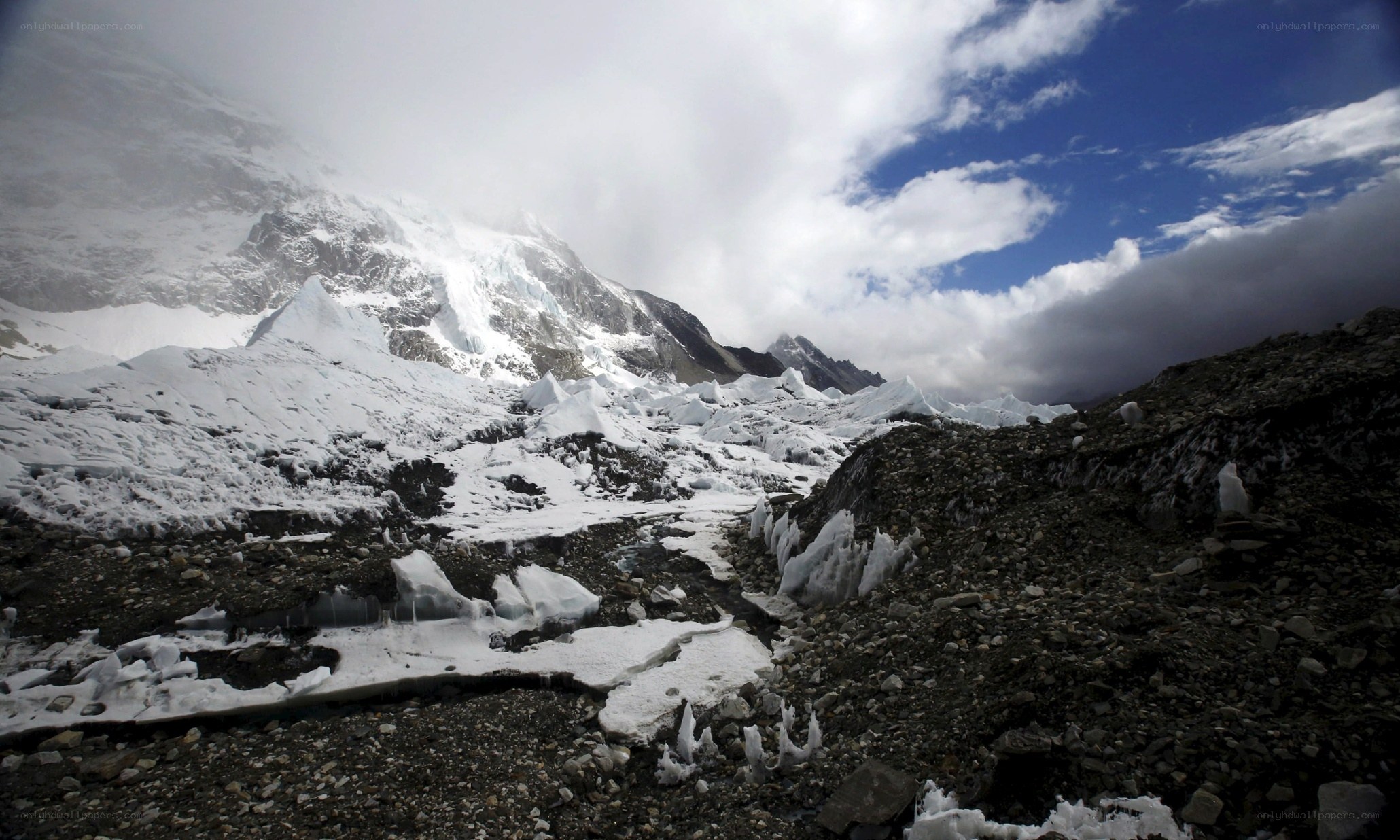 snowy mountain landscape