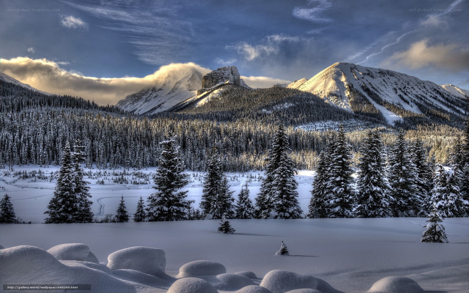 Snowy Mountain Landscape