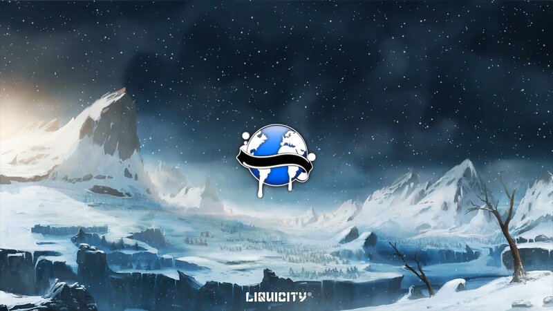 Snowy Mountain Landscape — Blue, Cold, Serene