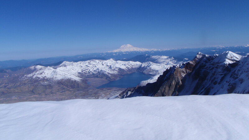 snowy mountain landscape view