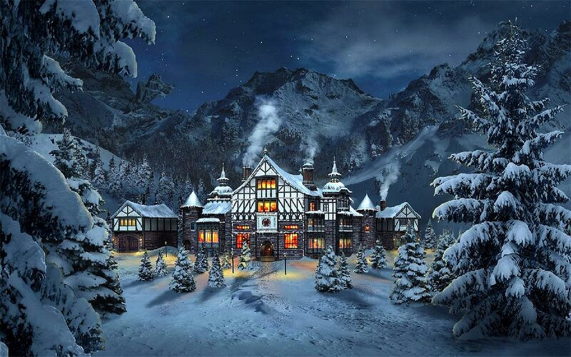 Snowy Mountain Lodge — White