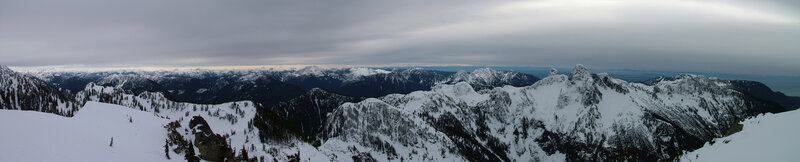 snowy mountain panorama