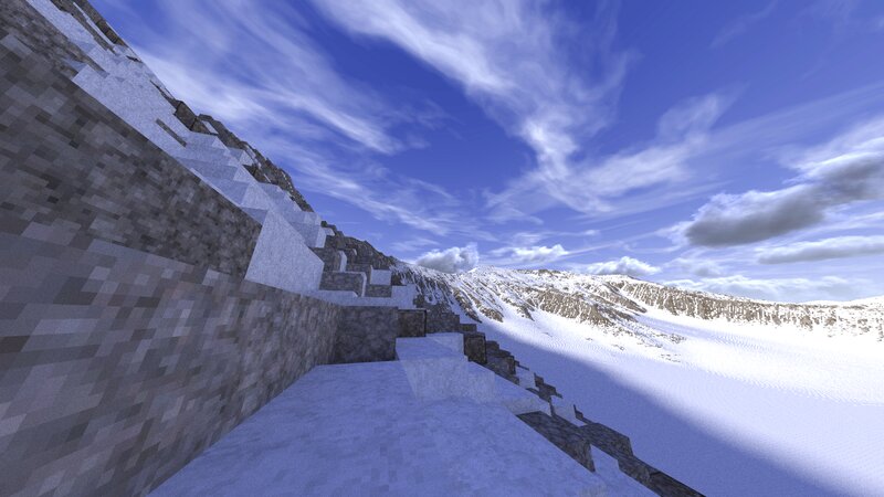 Snowy Mountain Path — Blue