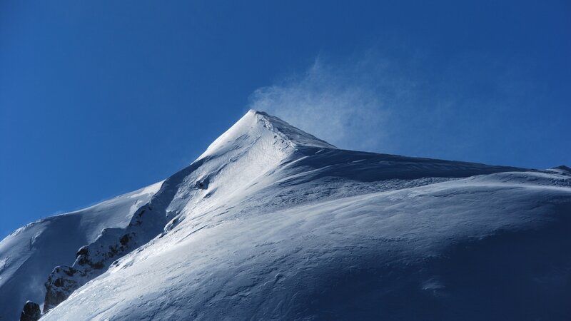 snowy mountain peak
