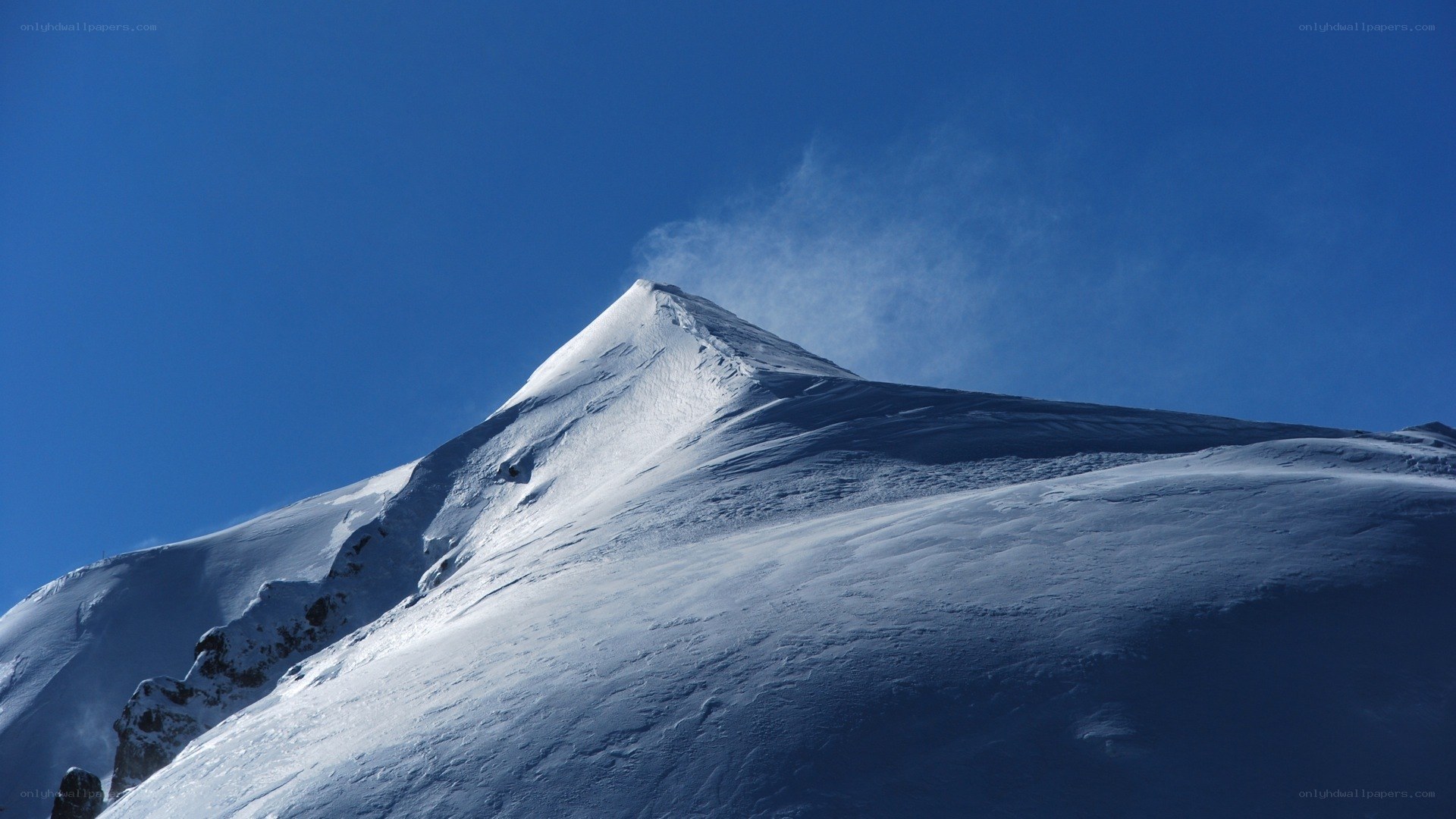 snowy mountain peak