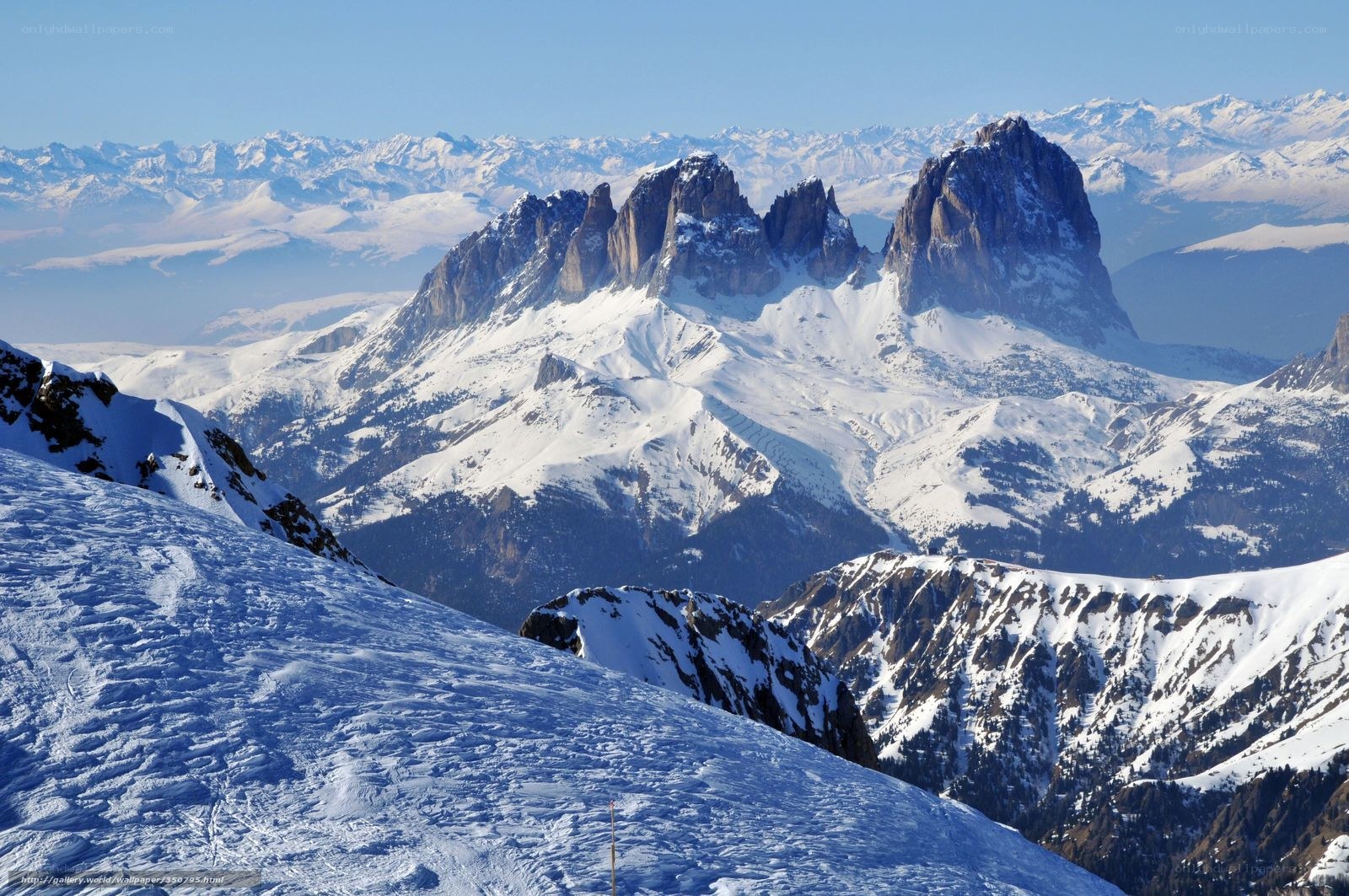 snowy mountain peaks