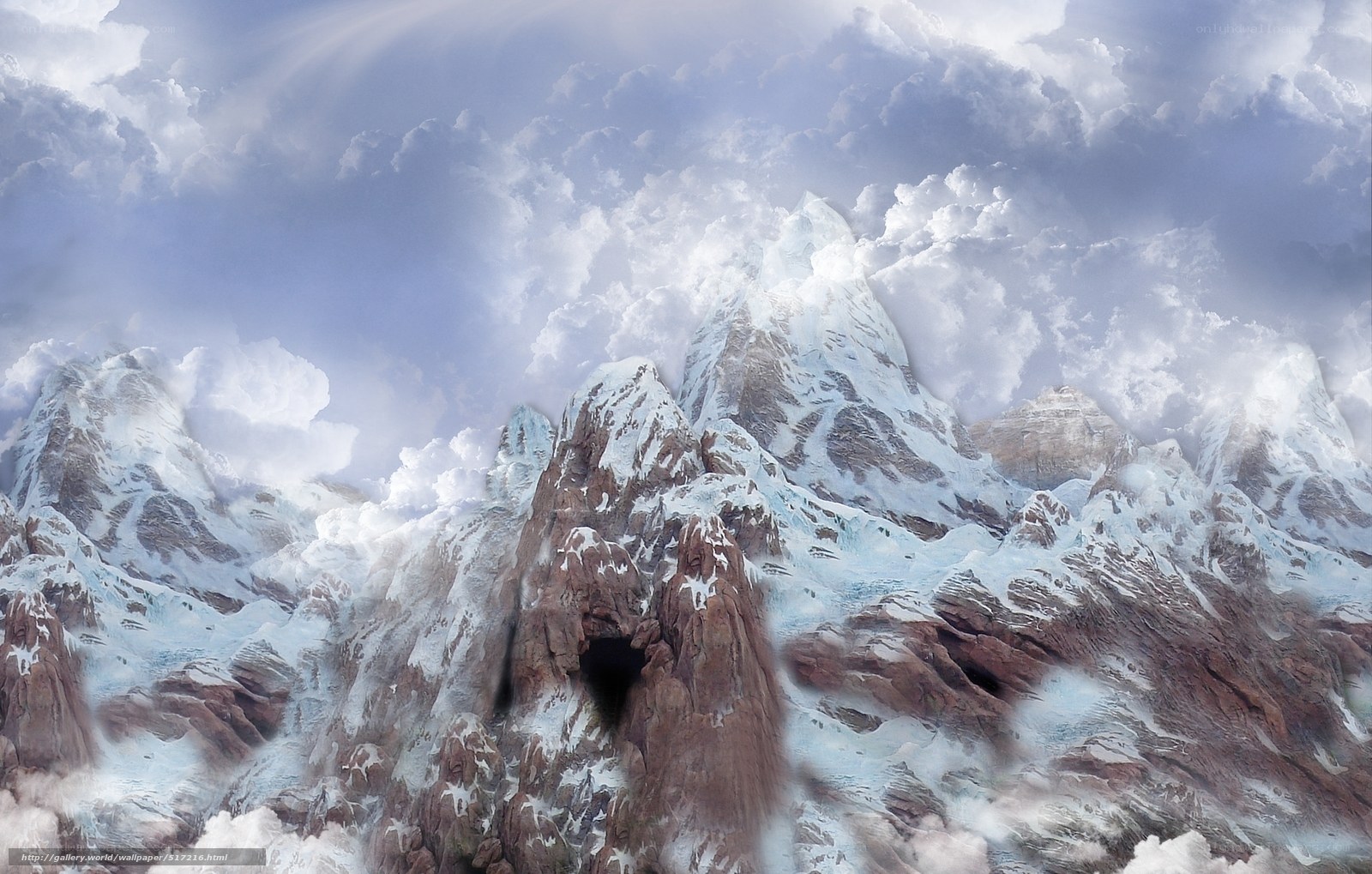 snowy mountain peaks