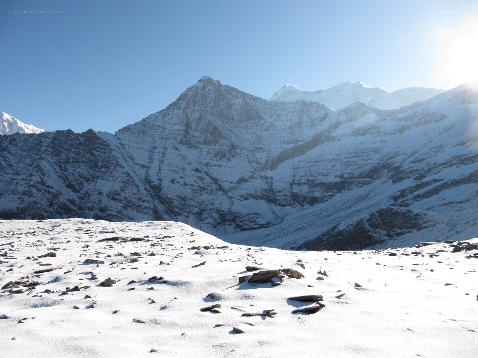 snowy mountain peaks