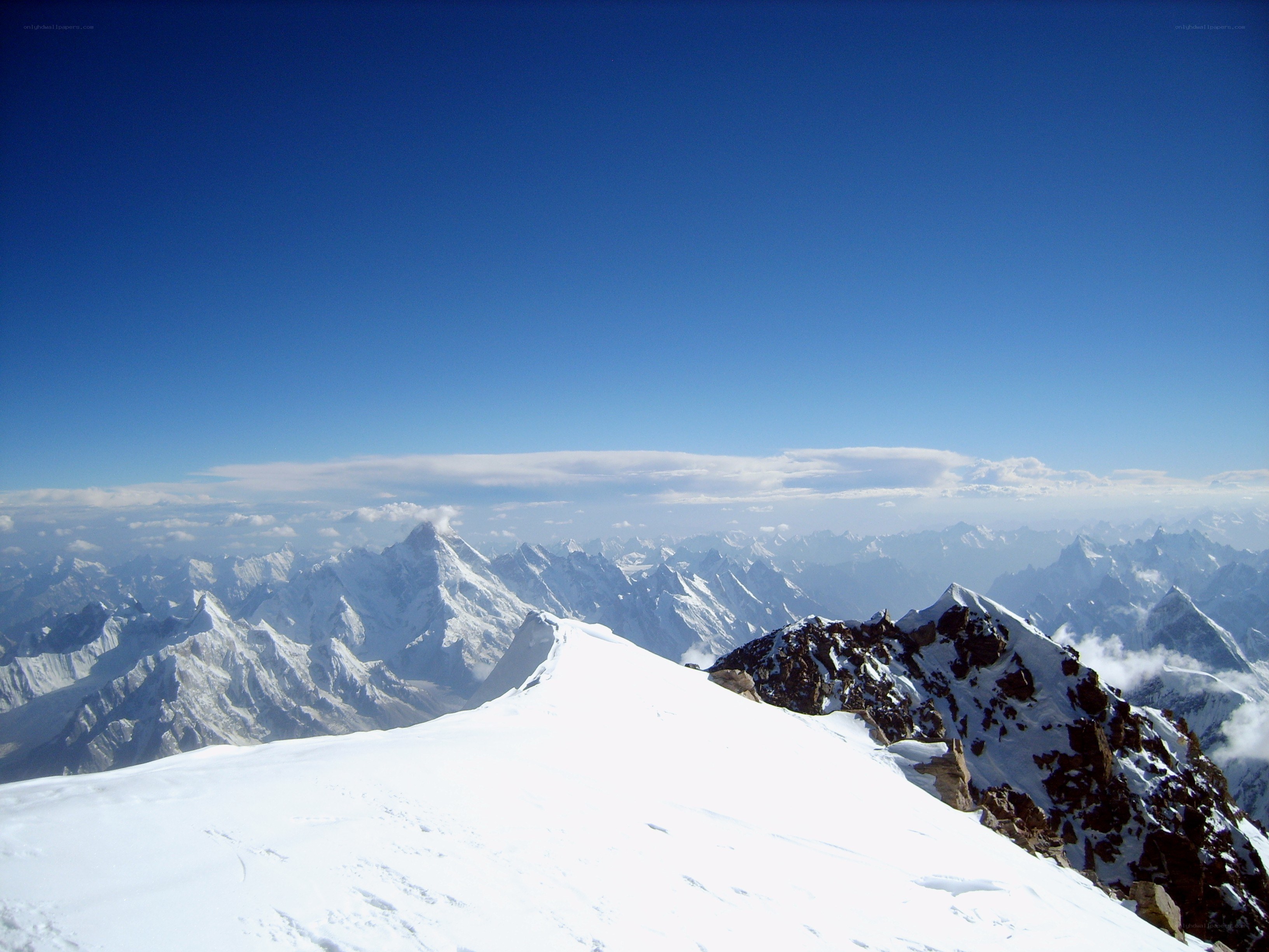 snowy mountain peaks