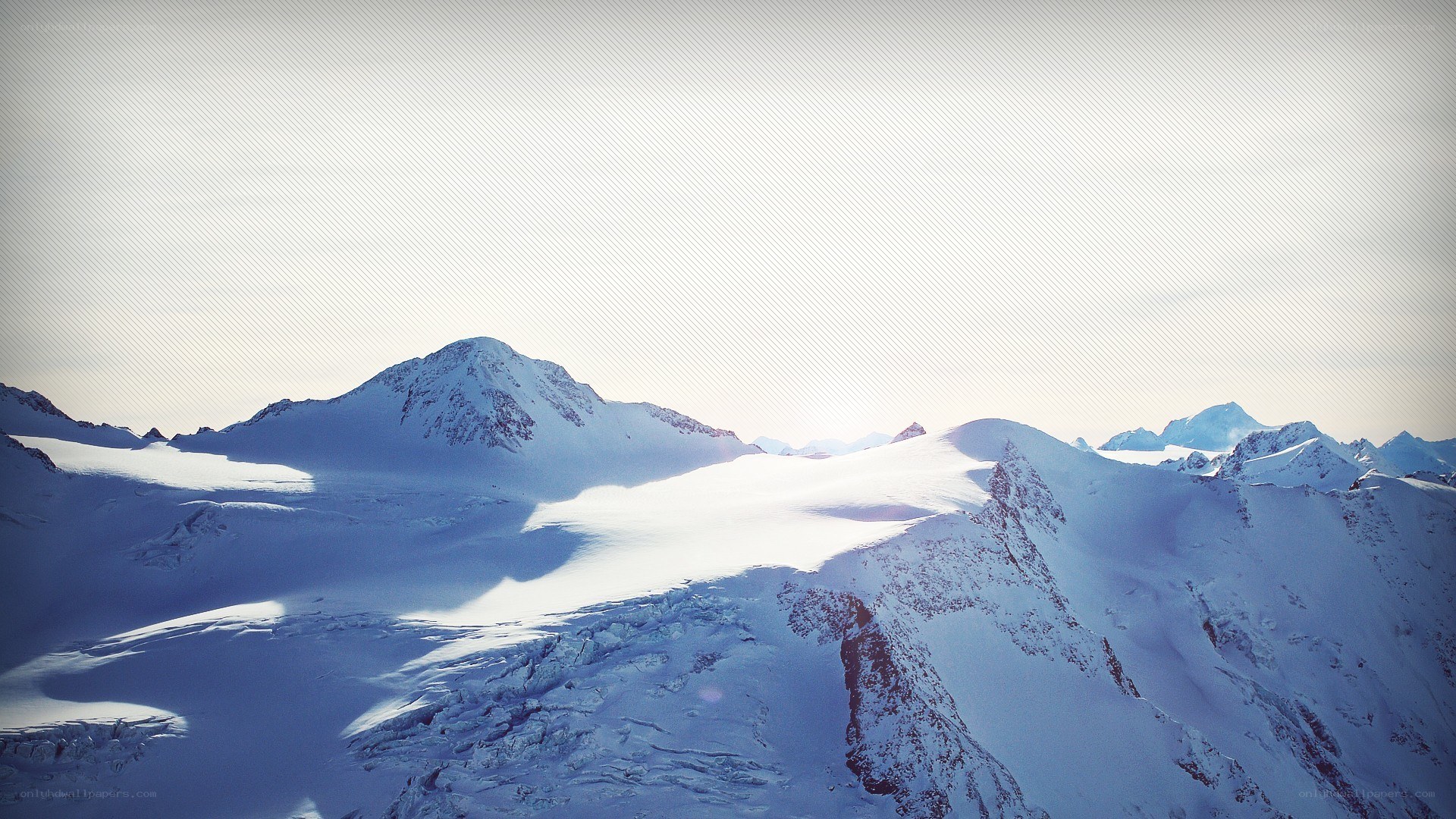 snowy mountain peaks