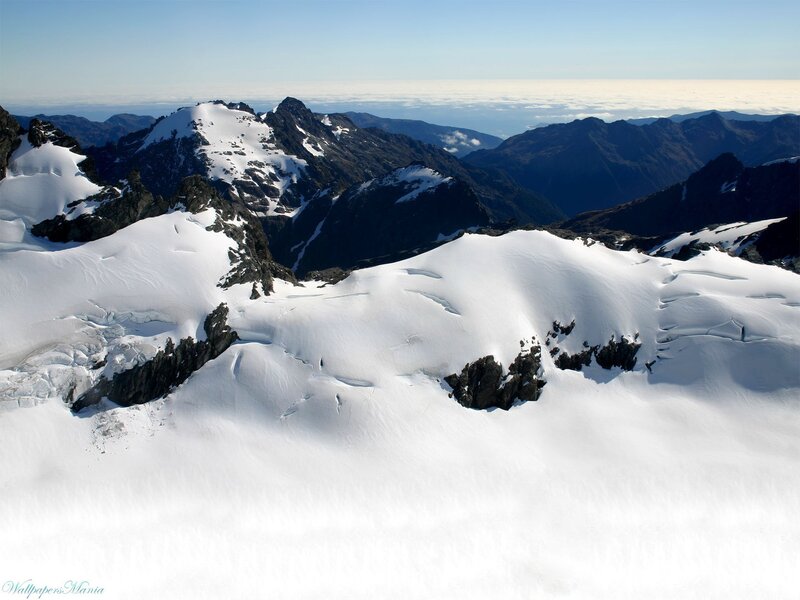 snowy mountain peaks
