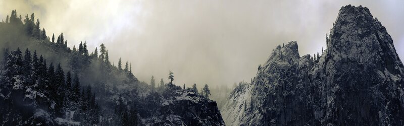 snowy mountain peaks
