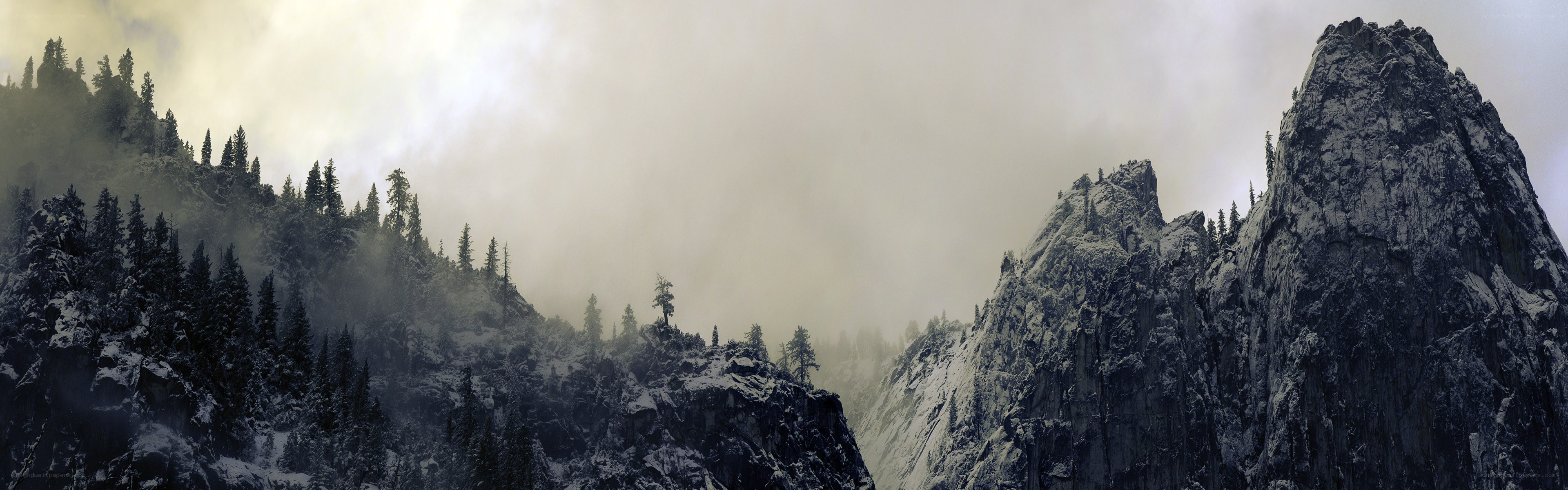 snowy mountain peaks