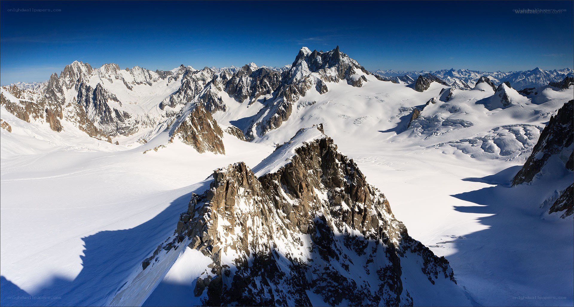 snowy mountain peaks