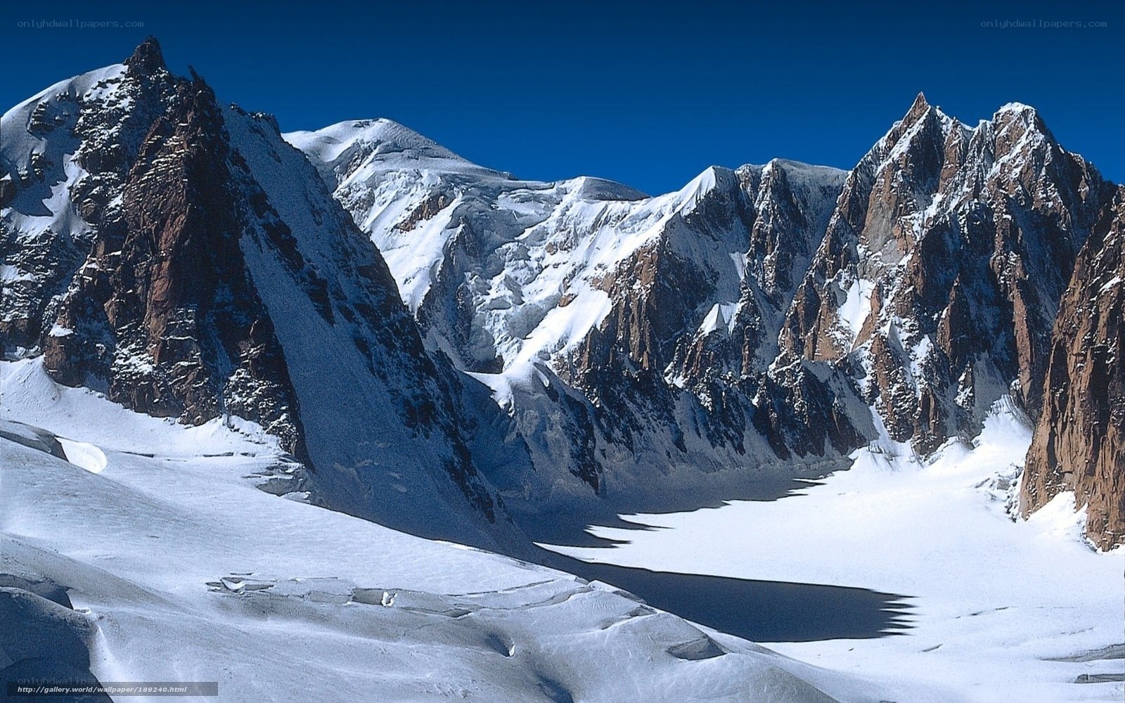 snowy mountain peaks