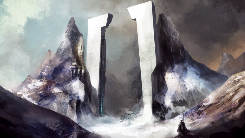 Snowy Mountain Pillars