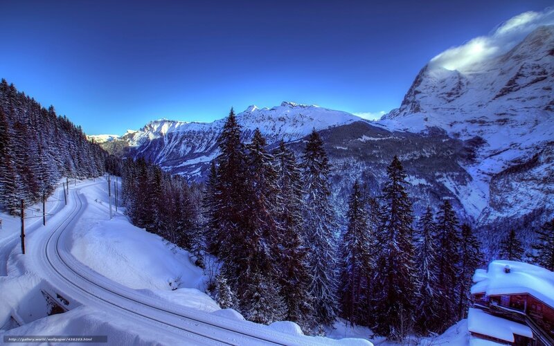 Snowy mountain railway