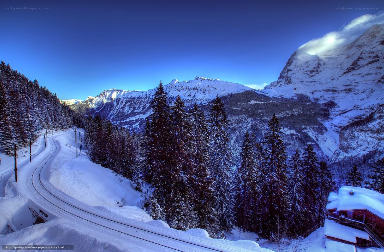 Snowy mountain railway