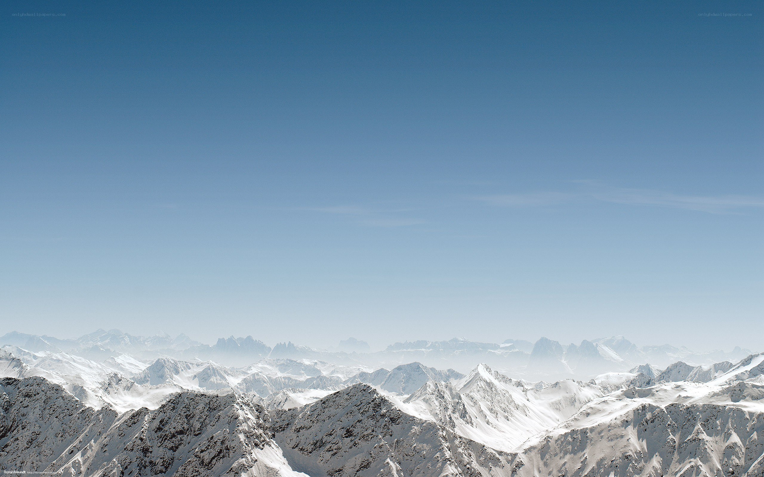 snowy mountain range