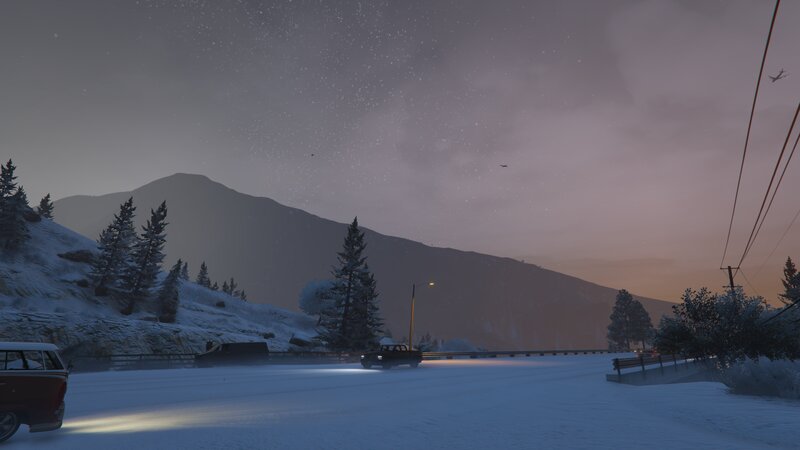 Snowy Mountain Road — White, Cold, Quiet