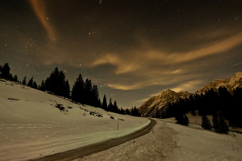 Snowy Mountain Road — White, Serene