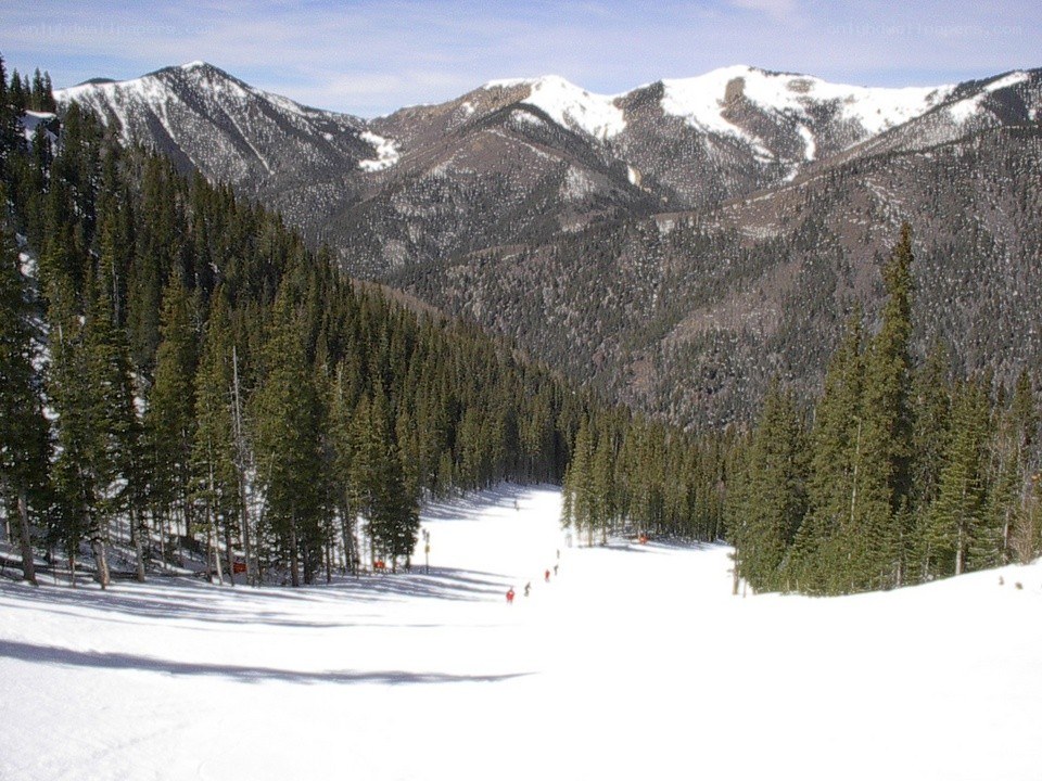 snowy mountain ski slope