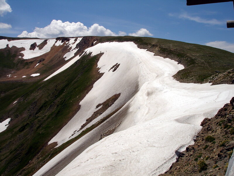 snowy mountain slope