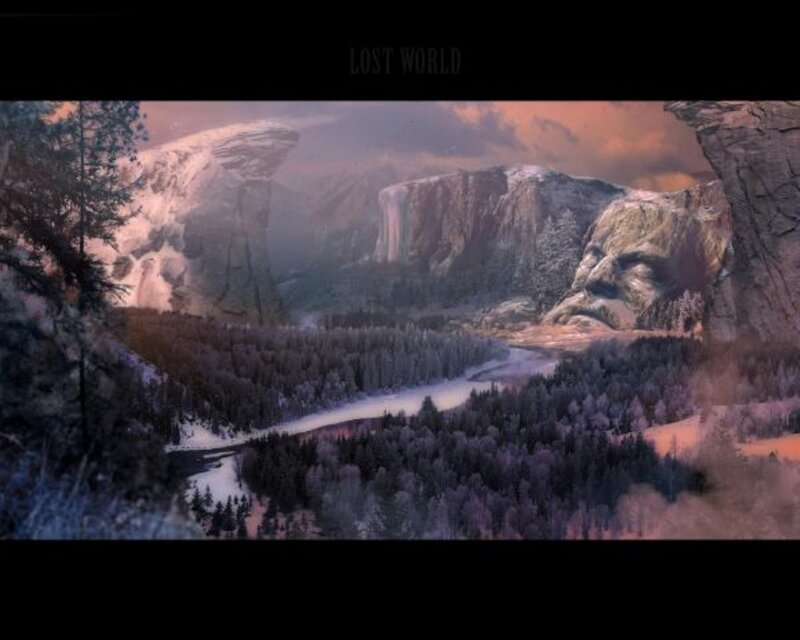 Snowy Mountain Valley — Purple