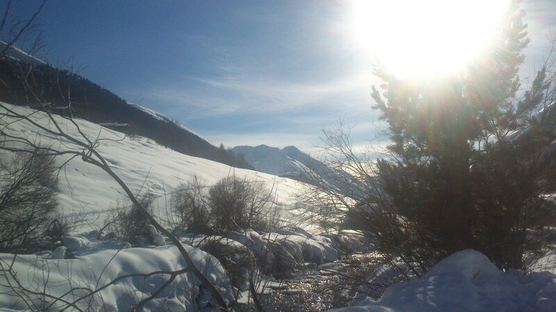 Snowy Mountain Valley — White