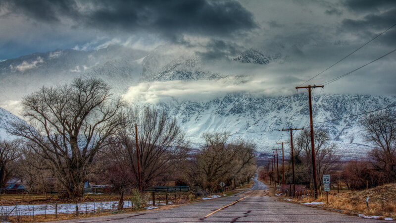 Snowy Mountains and Road