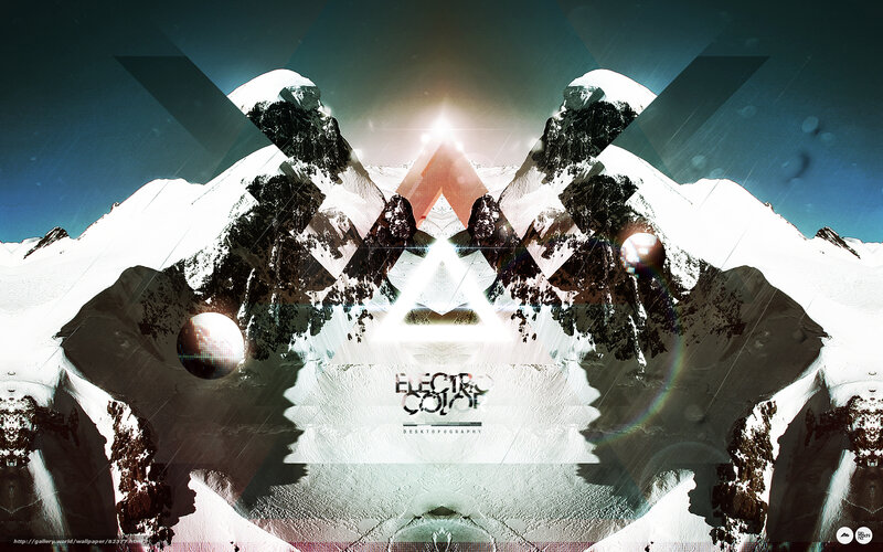 Snowy Mountains Landscape — White, Dramatic, Winter