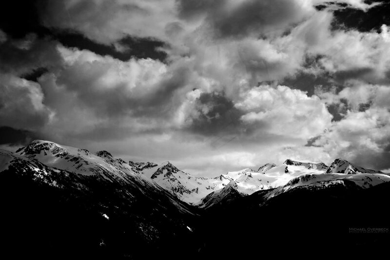 Snowy Mountains Under Clouds