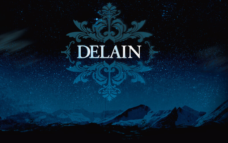 Snowy Mountains under Stars — Blue, Dramatic