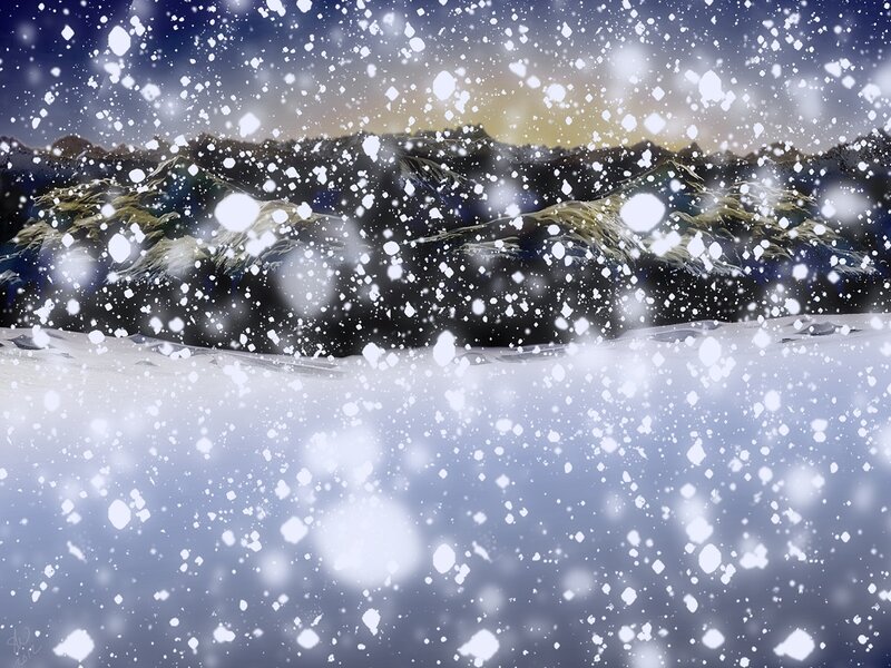 Snowy Mountainscape