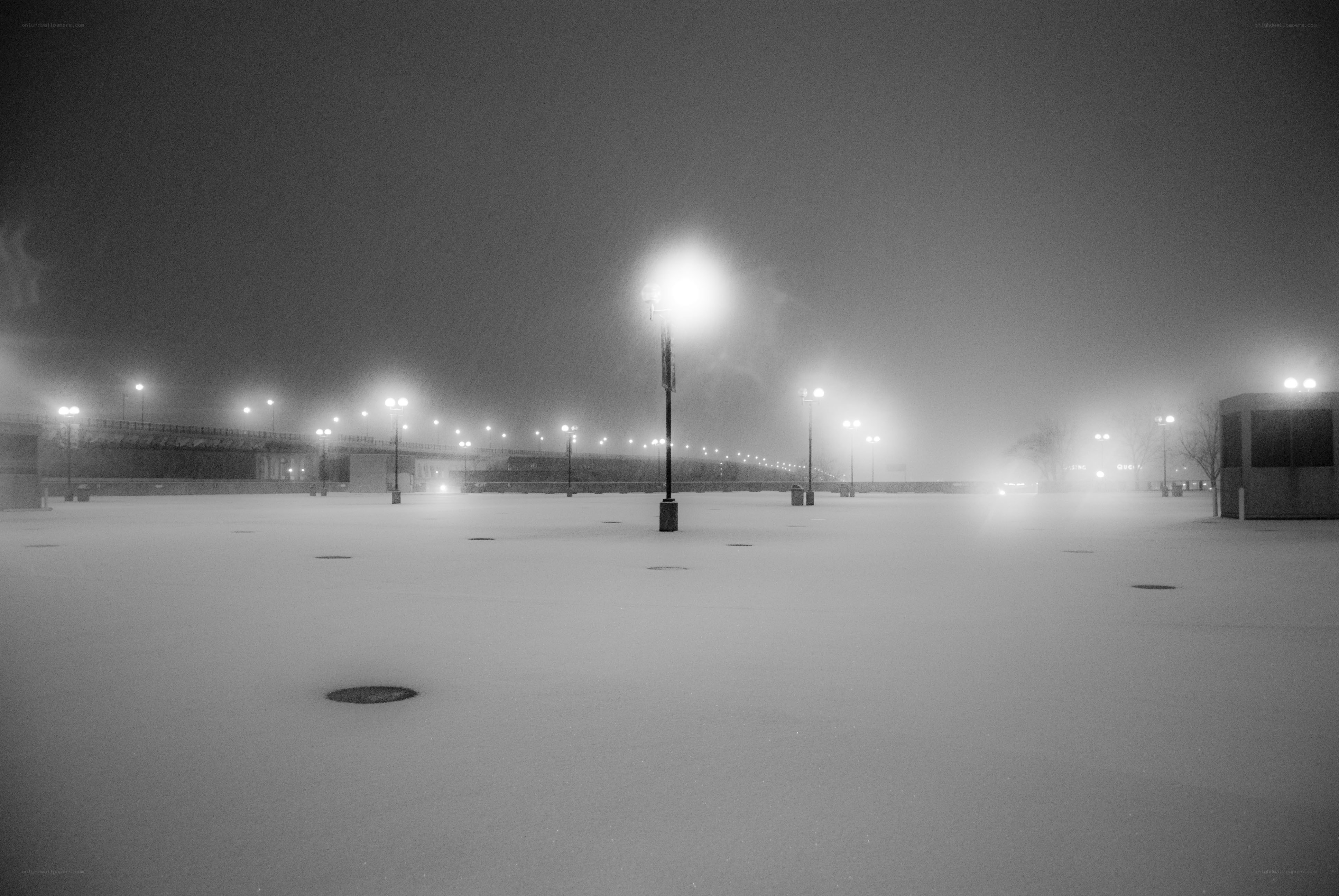 Snowy Night at the Park
