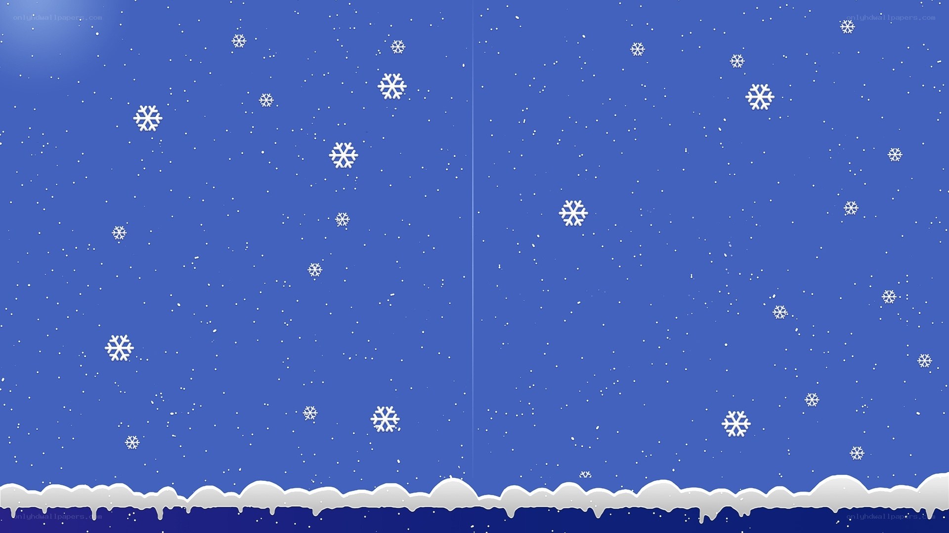 snowy night sky