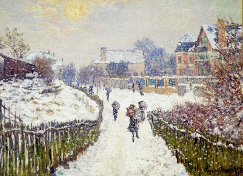 Snowy Path in Argenteuil