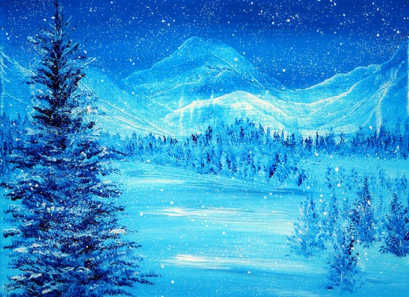 Snowy Pine Tree