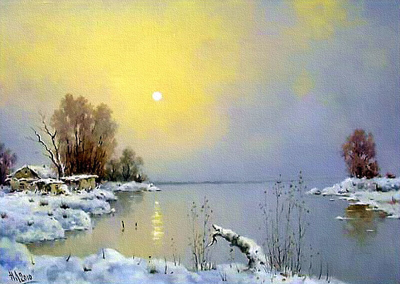 Snowy River Landscape — Yellow