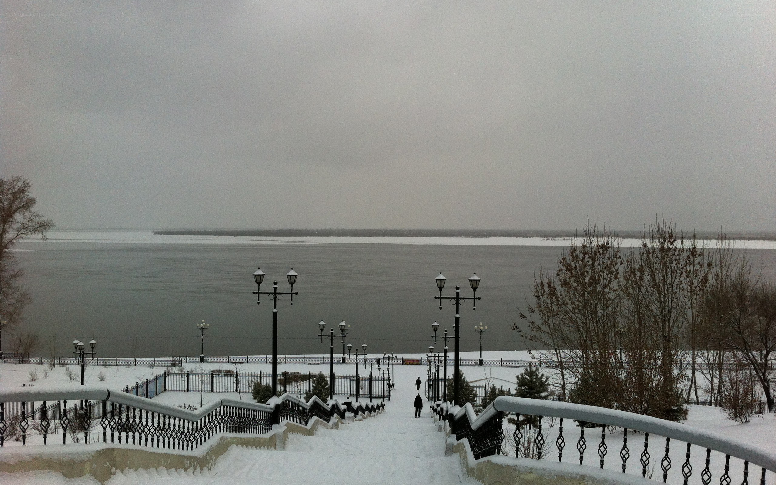 Snowy river steps