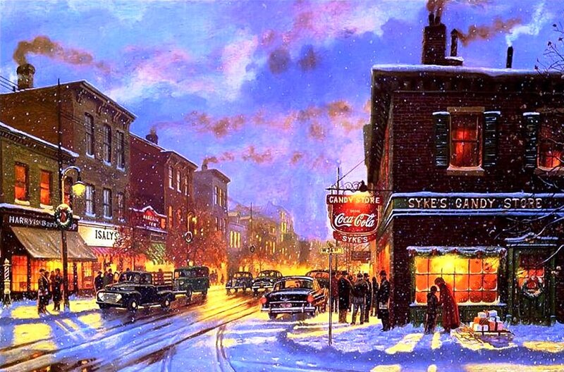 Snowy Street Scene