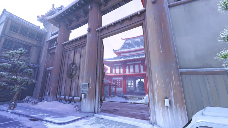 Snowy Temple Gate