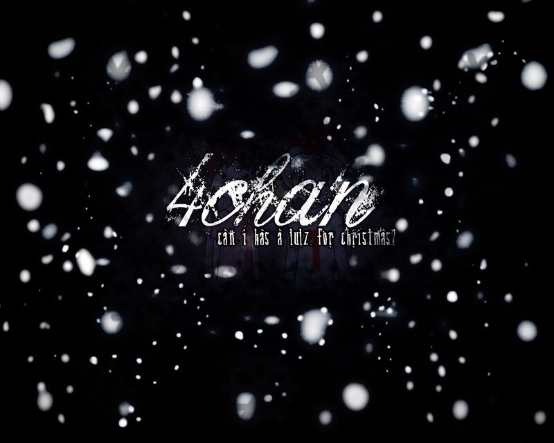 snowy text art with question