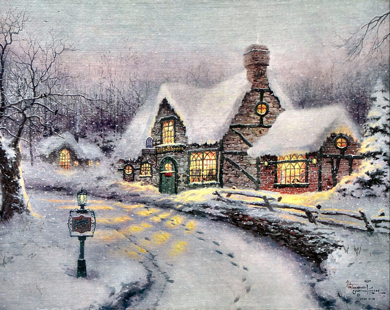 Snowy Village Shop