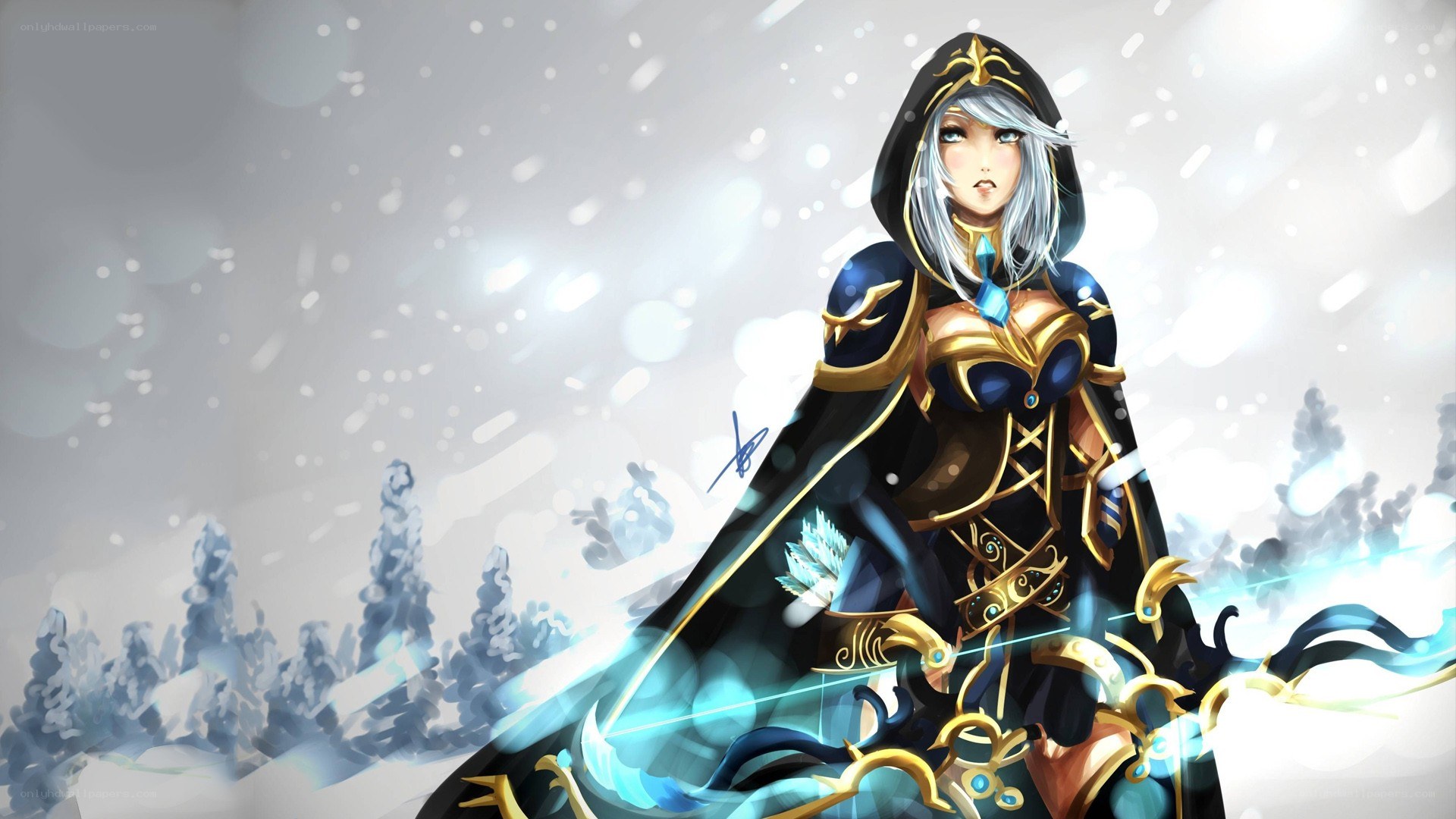 snowy warrior woman