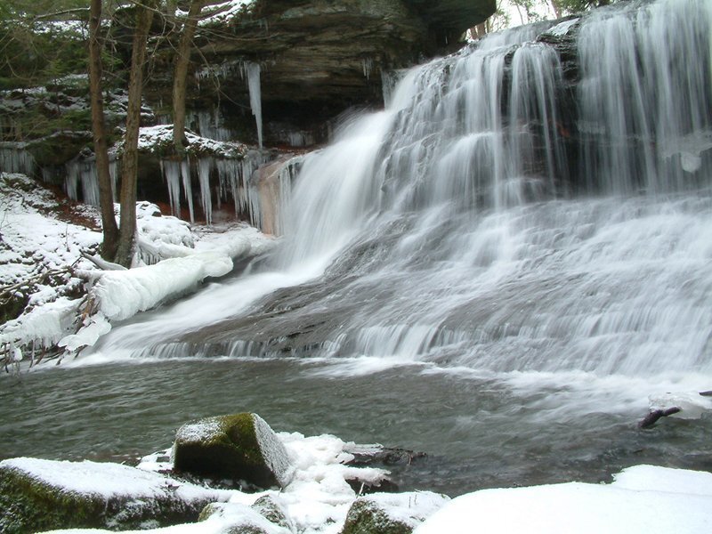 Snowy Waterfall