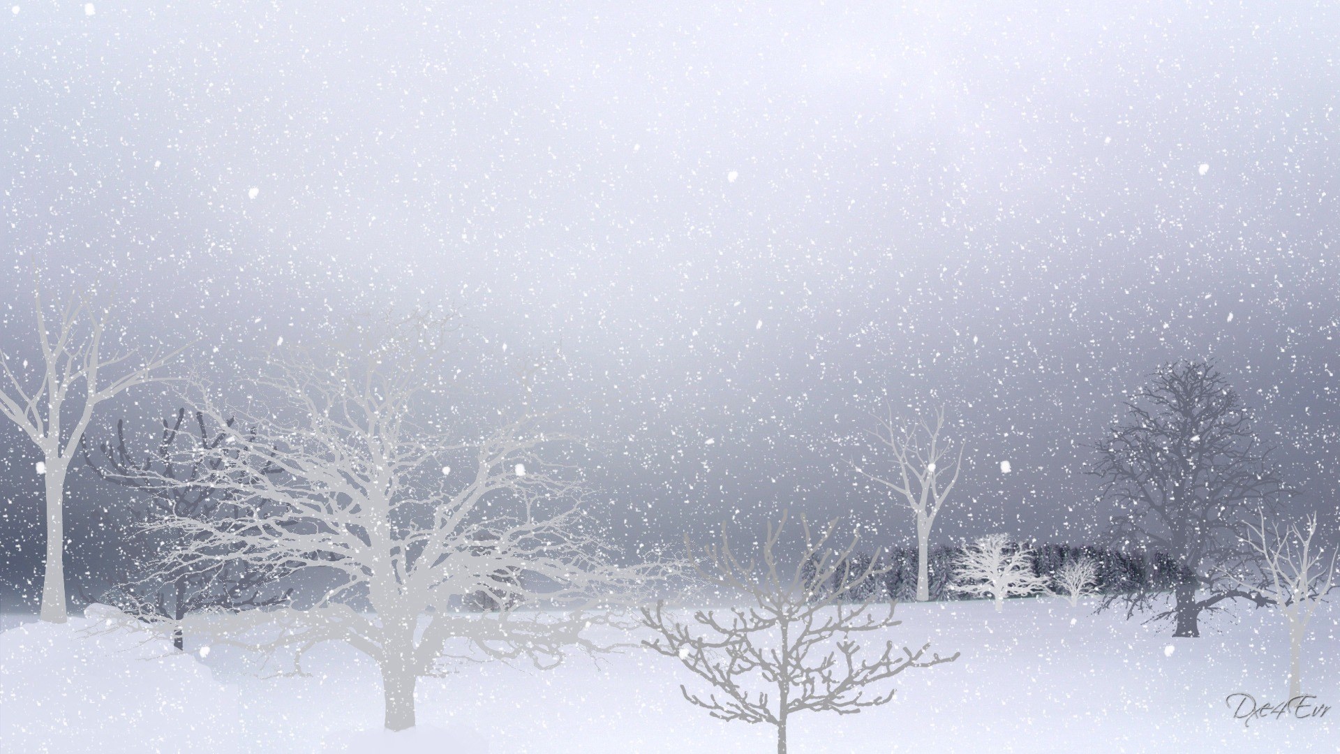 Snowy winter landscape