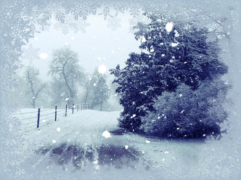Snowy winter landscape